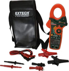 Extech - EX840, CAT IV, Digital True RMS Auto Ranging Clamp Meter with 1.7" Clamp On Jaws - 1000 VAC/VDC, 1000 AC/DC Amps, Measures Voltage, Capacitance, Continuity, Frequency, Resistance, Temperature - A1 Tooling