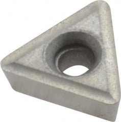 Made in USA - TT21.51 Grade I55 Carbide Turning Insert - Uncoated, 60° Triangle, 1/4" Inscr Circle, 3/32" Thick, 1/64" Corner Radius - A1 Tooling