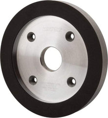 Norton - 6" Diam, 1-1/4" Hole Size, 3/4" Overall Thickness, 220 Grit, Type 6 Tool & Cutter Grinding Wheel - Very Fine Grade, Diamond, R Hardness, Resinoid Bond - A1 Tooling