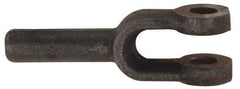 Value Collection - 1-1/8" Yoke Width, Carbon Steel, Plain Yoke - 1/2" Hole Diam, 1-1/8" Hole Center to Neck, 15/16" Yoke Arm Height, 1/2" Neck Diam, 5-3/8" Neck Length, 6-1/2" OAL - A1 Tooling