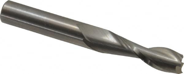 Onsrud - 3/8" Cutting Diam x 1-1/4" Length of Cut, 2 Flute, Upcut Spiral Router Bit - Uncoated, Right Hand Cut, Solid Carbide, 3" OAL x 3/8" Shank Diam, Double Edge, 30° Helix Angle - A1 Tooling