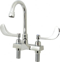 Speakman - Wrist Blade Handle, Centerset Bathroom Faucet - Two Handle, Internal Drain, Gooseneck Spout - A1 Tooling