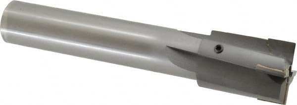 Made in USA - 1-5/8" Diam, 1-1/4" Shank, Diam, 4 Flutes, Straight Shank, Interchangeable Pilot Counterbore - A1 Tooling