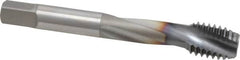 OSG - 1/2-13 UNC 3 Flute 3B Modified Bottoming Spiral Flute Tap - Powdered Metal, TiCN Finish, 3-3/8" OAL, Right Hand Flute, Right Hand Thread, H3, Series EXOTAP - A1 Tooling