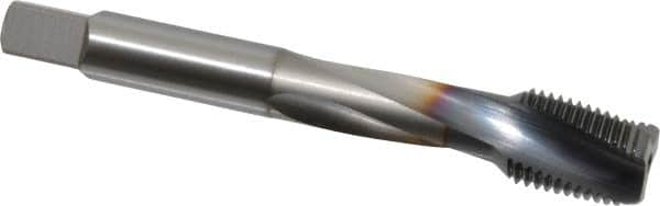 OSG - 1/2-20 UNF 3 Flute 3B Modified Bottoming Spiral Flute Tap - Powdered Metal, TiCN Finish, 3-3/8" OAL, Right Hand Flute, Right Hand Thread, H3, Series EXOTAP - A1 Tooling