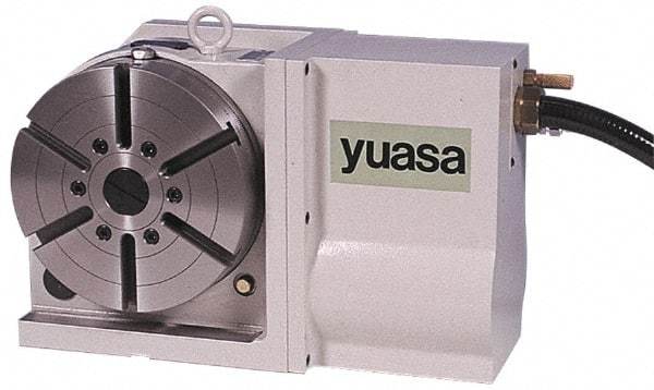 Yuasa - 1 Spindle, 50 Max RPM, 8.66" Table Diam, 1.36 hp, Horizontal & Vertical CNC Rotary Indexing Table - 120 kg (260 Lb) Max Horiz Load, 160.02mm Centerline Height - A1 Tooling