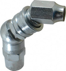 PRO-LUBE - 7,000 Operating psi, 3-1/2" Long, 1/8 Thread, Zinc Plated Grease Gun Coupler - NPT Thread - A1 Tooling