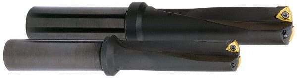 Kyocera - 3.56" Max Drill Depth, 3xD, 1-3/16" Diam, Indexable Insert Drill - 2 Inserts, 1-1/4" Shank Diam, Whistle Notch Shank - A1 Tooling