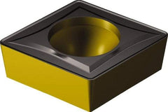 Sandvik Coromant - CCMT21.51 UR Grade 4325 Carbide Turning Insert - TiCN/Al2O3/TiN Finish, 80° Parallelogram, 1/4" Inscr Circle, 3/32" Thick, 1/64" Corner Radius - A1 Tooling