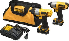 DeWALT - 12 Volt Cordless Tool Combination Kit - Includes 1/4" Impact Driver & 1/4" Screwdriver, Lithium-Ion Battery Included - A1 Tooling