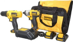 DeWALT - 12 Volt Cordless Tool Combination Kit - Includes 1/4" Impact Driver & 3/8" Drill/Driver, Lithium-Ion Battery Included - A1 Tooling