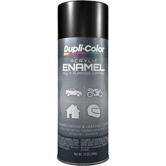 Dupli-Color - Black, Gloss, Acrylic Enamel Spray Paint - 12 to 14 Sq Ft per Can, 12 oz Container - A1 Tooling