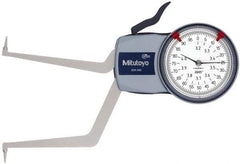 Mitutoyo - 3.2 to 4" Inside Dial Caliper Gage - 0.0005" Graduation, 0.0015" Accuracy, 3.3" Leg Length, 0.31" Deep x 0.06" Wide Groove, Ball Contact Points - A1 Tooling