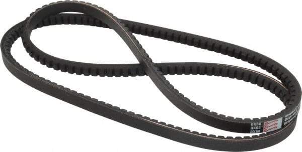 Browning - Section BX, 21/32" Wide, 71" Outside Length, Gripnotch V-Belt - Rubber Compound, Gripnotch, No. BX68 - A1 Tooling