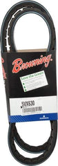 Browning - Section 5VX, 5/8" Wide, 63" Outside Length, Gripnotch V-Belt - Rubber Compound, 358 Gripnotch, No. 5VX630 - A1 Tooling