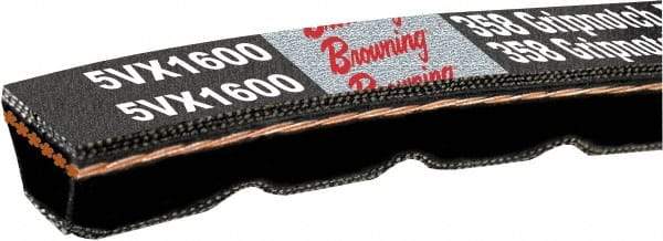 Browning - Section 3VX, 3/8" Wide, 118" Outside Length, Gripnotch V-Belt - Rubber Compound, 358 Gripnotch, No. 3VX1180 - A1 Tooling