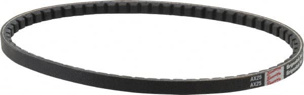 Browning - Section AX, 1/2" Wide, 27" Outside Length, Gripnotch V-Belt - Rubber Compound, Gripnotch, No. AX25 - A1 Tooling