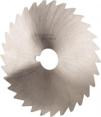 Made in USA - 6" Diam x 3/64" Blade Thickness x 1" Arbor Hole Diam, 50 Tooth Slitting and Slotting Saw - Arbor Connection, Right Hand, Uncoated, High Speed Steel, Concave Ground, Contains Keyway - A1 Tooling