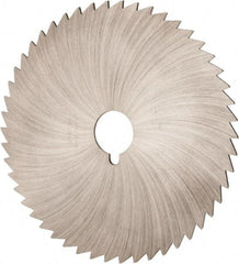 Made in USA - 6" Diam x 5/64" Blade Thickness x 1" Arbor Hole Diam, 42 Tooth Slitting and Slotting Saw - Arbor Connection, Right Hand, Uncoated, High Speed Steel, Concave Ground - A1 Tooling