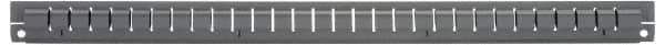 Vidmar - Tool Box Steel Drawer Divider - 2-5/8" Wide x 25-1/2" Deep x 1-7/8" High, Gray, For Vidmar Cabinets - A1 Tooling