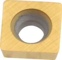 Kennametal - SPEB322 Grade KC725M Carbide Milling Insert - TiN/TiCN/TiN Finish, 0.1252" Thick, 0.3752" Inscribed Circle, 0.8mm Corner Radius - A1 Tooling