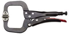 Proto - 12-19/32" OAL C-Clamp Locking Pliers - 1-11/64" Jaw Width, 3-45/64" Jaw Depth, 3-9/64" Jaw Opening, Standard Handle - A1 Tooling