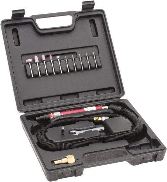 Chicago Pneumatic - 7 CFM, Pencil Grinder Kit - 60,000 RPM, 6.3 bar Air Pressure, 90 psi Air Pressure - A1 Tooling