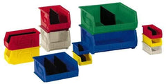 LEWISBins+ - 40 Lb. Load Capacity, 14-3/4" Deep, Red Polypropylene Hopper Stacking Bin - 7" High x 16-1/2" Wide x 14-3/4" Long - A1 Tooling