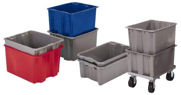 LEWISBins+ - 4.7 Cu Ft, 70 Container, 300 Stack Lb Load Capacity Red Polyethylene Tote Container - Stacking, Nesting, 30.1" Long x 24" Wide x 15.1" High - A1 Tooling