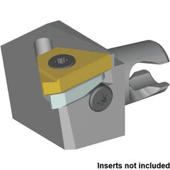 Kennametal - Insert Style LT 16EL, 20mm Head Length, Left Hand Cut, External Modular Threading Cutting Unit Head - System Size KM16, 10mm Center to Cutting Edge, Series KM Micro - A1 Tooling