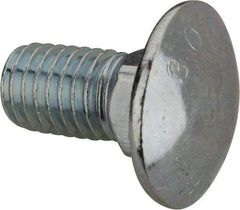 Value Collection - 1/2-13 UNC 1" Length Under Head, Standard Square Neck, Carriage Bolt - Grade 2 Steel, Zinc-Plated Finish - A1 Tooling