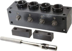 Yuasa - Series 5C, Horizontal Multi-Collet Chuck Block - Manually Activated, 3" Base Diam Width - A1 Tooling