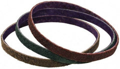 3M - 1/4" Wide x 24" OAL, Aluminum Oxide Abrasive Belt - Aluminum Oxide, Medium, Nonwoven, Series DF-BL - A1 Tooling