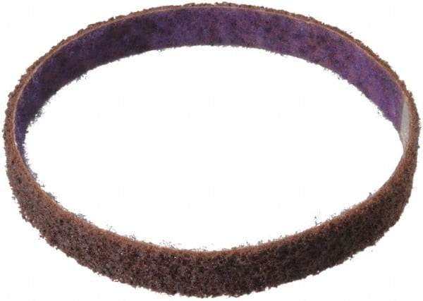 3M - 1/2" Wide x 12" OAL, Aluminum Oxide Abrasive Belt - Aluminum Oxide, Medium, Nonwoven, Series DF-BL - A1 Tooling