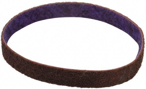 3M - 3/4" Wide x 18" OAL, Aluminum Oxide Abrasive Belt - Aluminum Oxide, Medium, Nonwoven, Series DF-BL - A1 Tooling