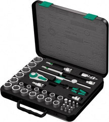 Wera - 38 Piece 1/2" Drive Socket & Bit Set - Comes in Molded Steel Case with High Density Foam Insert - A1 Tooling