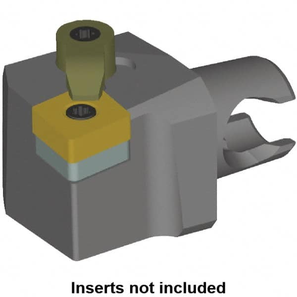 Kennametal - Right Hand Cut, Size KM20, CN.. Insert Compatiblity, Modular Turning & Profiling Cutting Unit Head - 12.5mm Ctr to Cutting Edge, 25mm Head Length, Series KM Mini - A1 Tooling