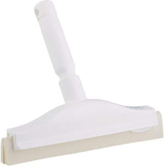 Vikan - 10" Foam Rubber Blade Bench Squeegee - Double Edge, White, Plastic Holder - A1 Tooling