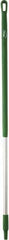 Vikan - 51 x 1-1/4" Aluminum Squeegee Handle - European Threaded Connection, Green - A1 Tooling