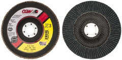 CGW Abrasives - 6" 40 Grit 7/8" Center Hole Type 27 Zirconia Alumina Flap Disc - A1 Tooling