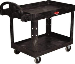 Rubbermaid - 500 Lb Capacity, 17" Wide x 38-3/8" Long x 32-3/4" High Standard Utility Cart - 2 Shelf, Plastic - A1 Tooling