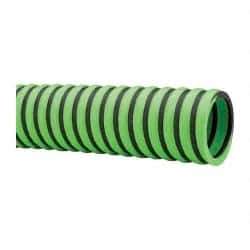 Continental ContiTech - -20 to 180°F, 1-1/2" Inside x 1.78" Outside Diam, Thermoplastic Liquid Suction & Discharge Hose - Green & Black, 100' Long, 29 Vacuum Rating, 50 psi Working & 150 psi Brust Pressure - A1 Tooling