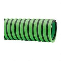 Continental ContiTech - -20 to 180°F, 2 Inch Inside x 2.4 Inch Outside Diameter, Thermoplastic Liquid Suction and Discharge Hose - Green and Black, 100 Ft. Long, 29 Vacuum Rating, 50 psi Working and 150 psi Brust Pressure - A1 Tooling