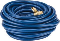 Continental ContiTech - 1/4" ID x 1/2" OD 50' Long Multipurpose Air Hose - MNPT x MNPT Ends, 300 Working psi, -10 to 158°F, 1/4" Fitting, Blue - A1 Tooling