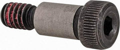 Value Collection - 5/16" Shoulder Diam x 1/2" Shoulder Length, 1/4-20 UNC, Hex Socket Shoulder Screw - 4140 Alloy Steel with Nylon Locking Patch, 7/32" Head Height x 7/16" Head Diam - A1 Tooling