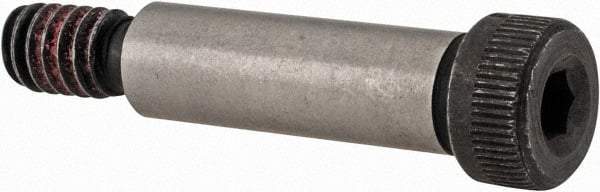 Value Collection - 5/16" Shoulder Diam x 1" Shoulder Length, 1/4-20 UNC, Hex Socket Shoulder Screw - 4140 Alloy Steel with Nylon Locking Patch, 7/32" Head Height x 7/16" Head Diam - A1 Tooling