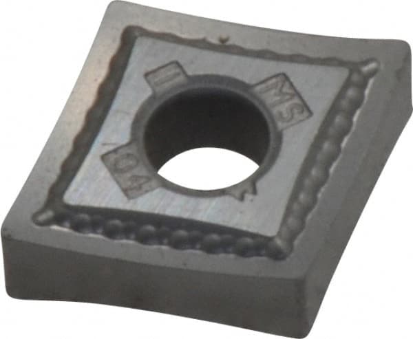 Kennametal - CNMG431 MS Grade K313 Carbide Turning Insert - Uncoated, 80° Diamond, 1/2" Inscr Circle, 3/16" Thick, 1/64" Corner Radius - A1 Tooling