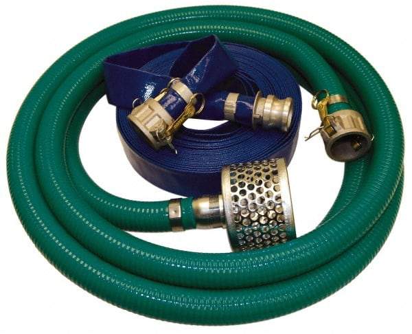 Alliance Hose & Rubber - Suction and Discharge Pump Hose Kits - For Use with 3 Inch Pumps with Cam and Groove Couplings - A1 Tooling