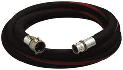 Alliance Hose & Rubber - 3/4" ID x 1.22" OD x 50' OAL, Cam & Groove Petroleum Transfer Hose - 150 Max Working psi, -35 to 200°F, 2" Bend Radius, 3/4" Fitting, Black - A1 Tooling