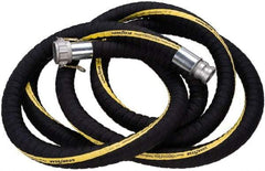 Alliance Hose & Rubber - 1-1/2" ID x 1.91" OD x 25' OAL, Cam & Groove Petroleum Transfer Hose - 250 Max Working psi, -40 to 200°F, 1.5" Bend Radius, 1-1/2" Fitting, Black - A1 Tooling